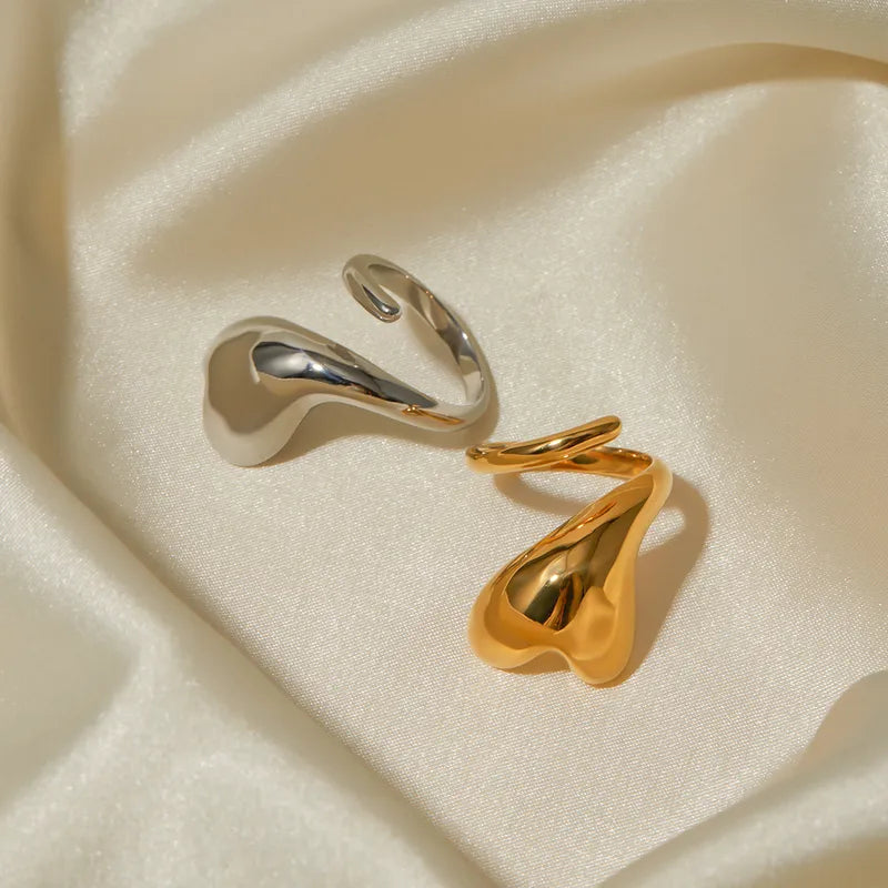 Anillo espiral corazón