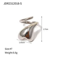 Anillo espiral corazón