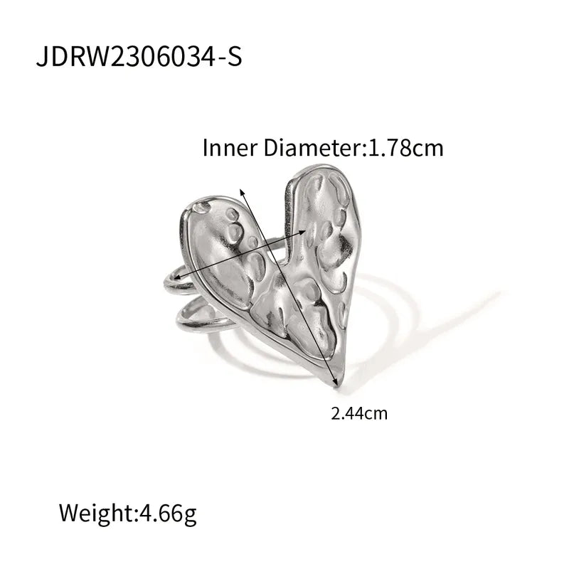 Anillo exotico corazón