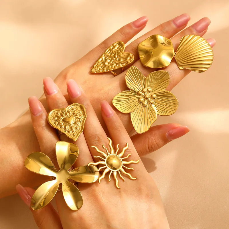 Anillos abiertos estilo clásico
