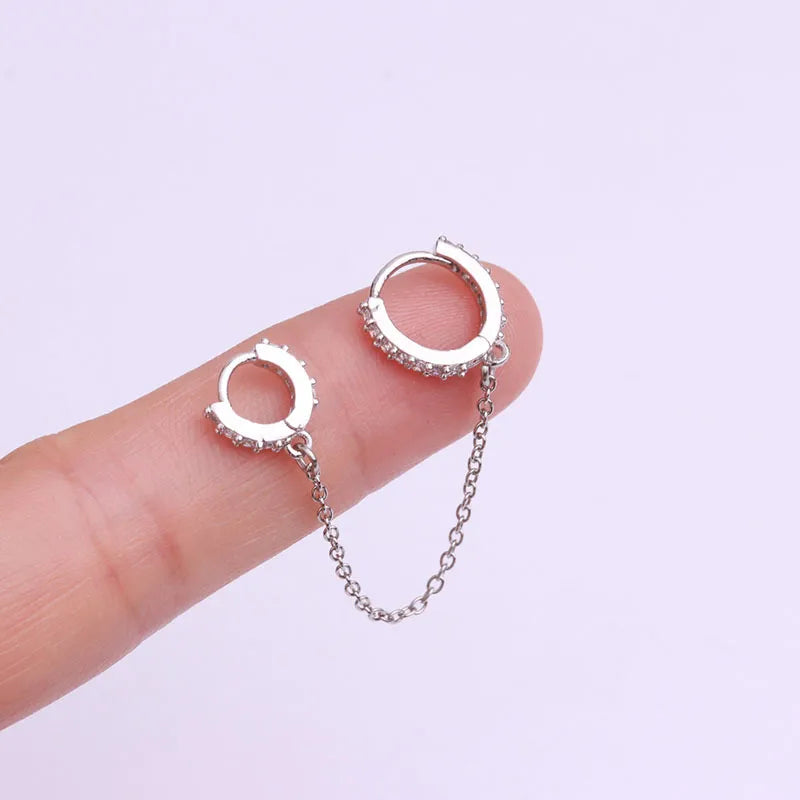 Arete doble con cadena