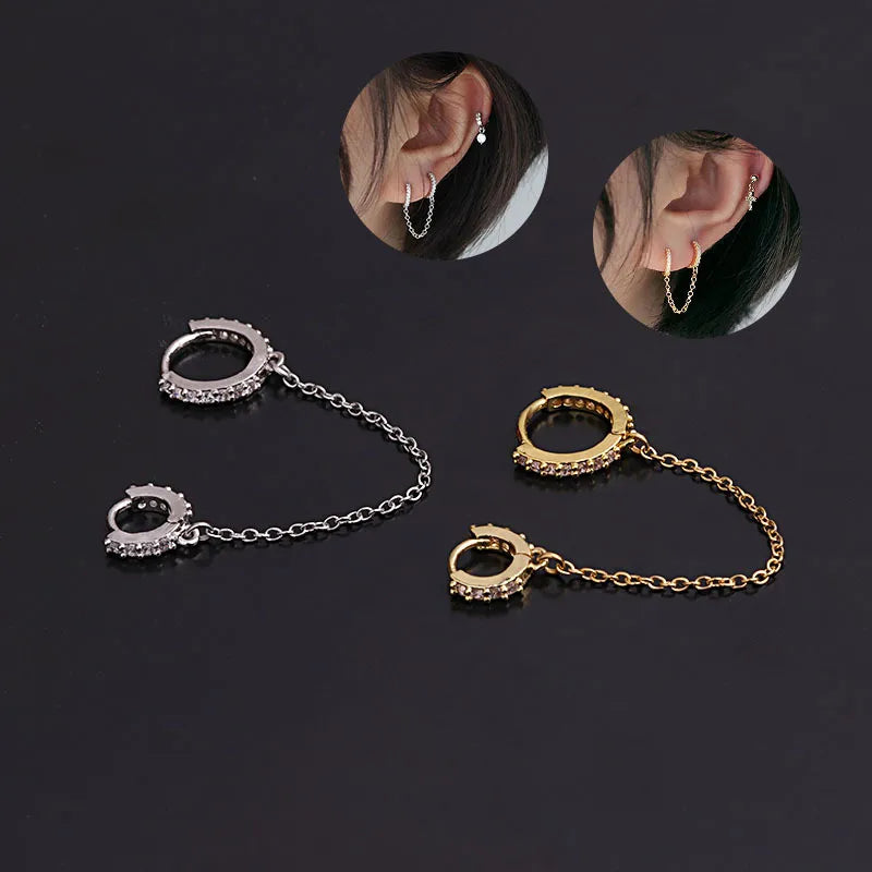 Arete doble con cadena