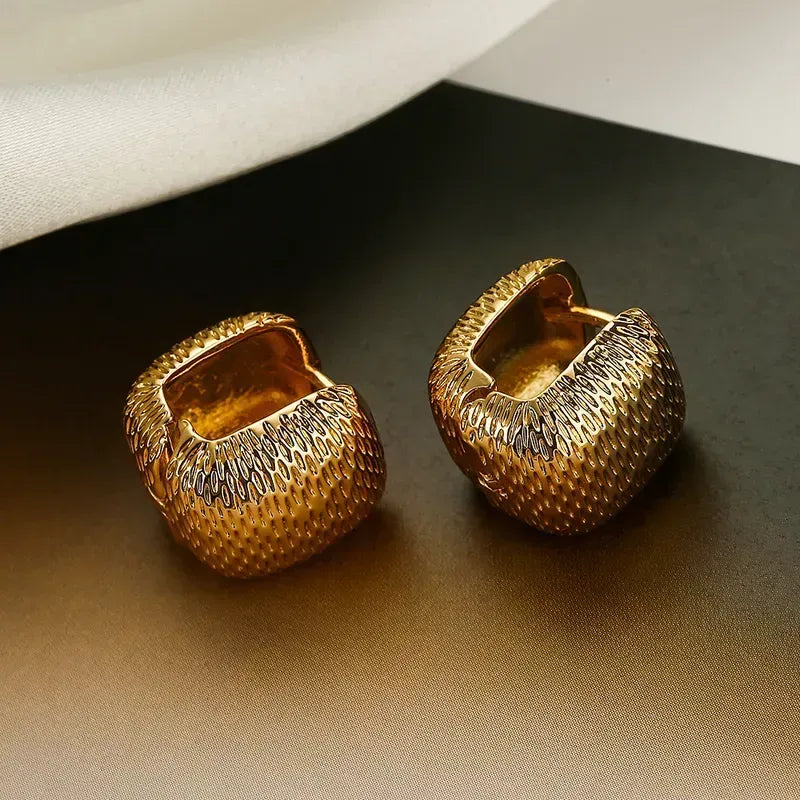 Aretes estilo simple cobre