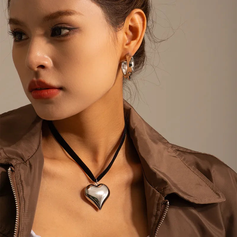Collar Corazón Listón