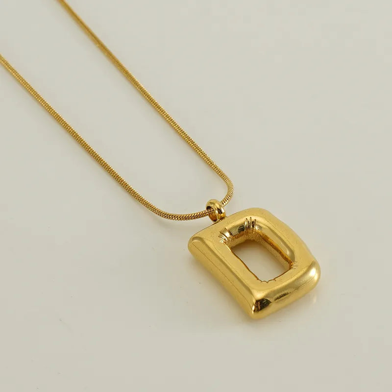 Collar letra burbuja