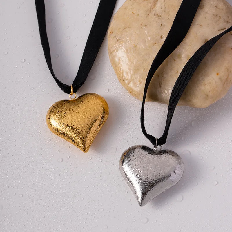 Collar Corazón Listón