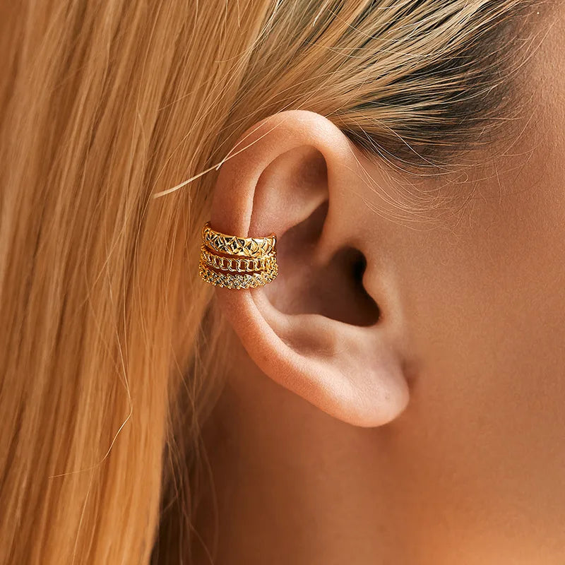 Ear Cuff Dorado Varios Modelos