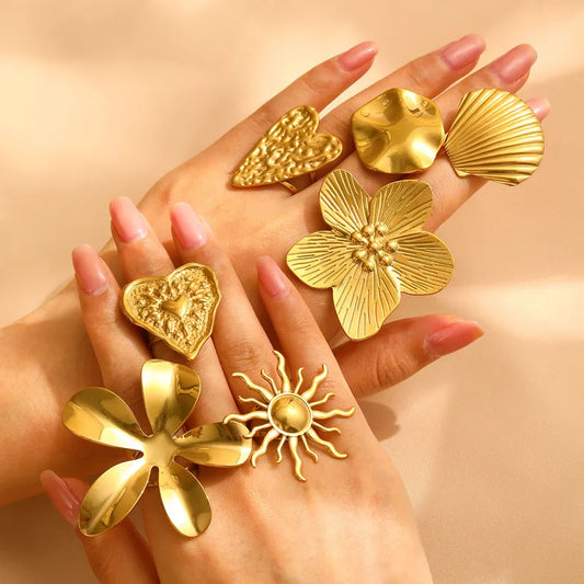Anillos abiertos estilo clásico