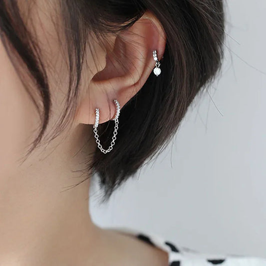 Arete doble con cadena